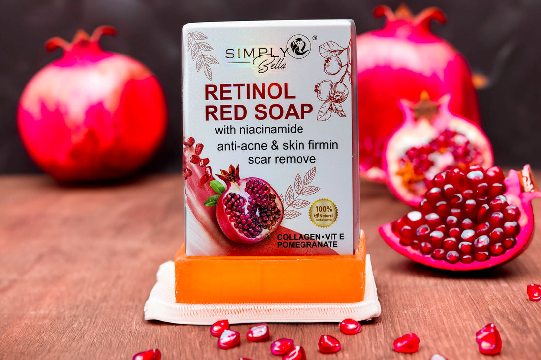 Jabón rojo de retinol 100 % natural