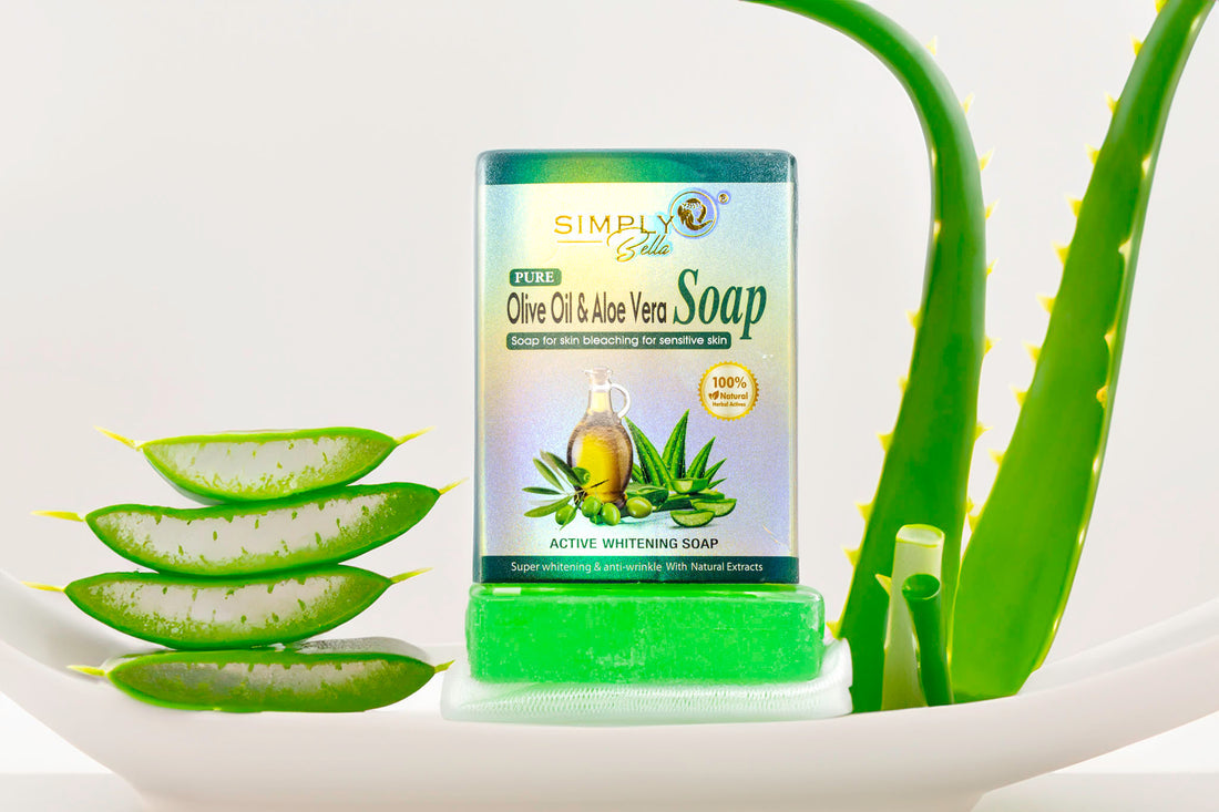 Jabón de aceite de oliva puro y Aloe Vera