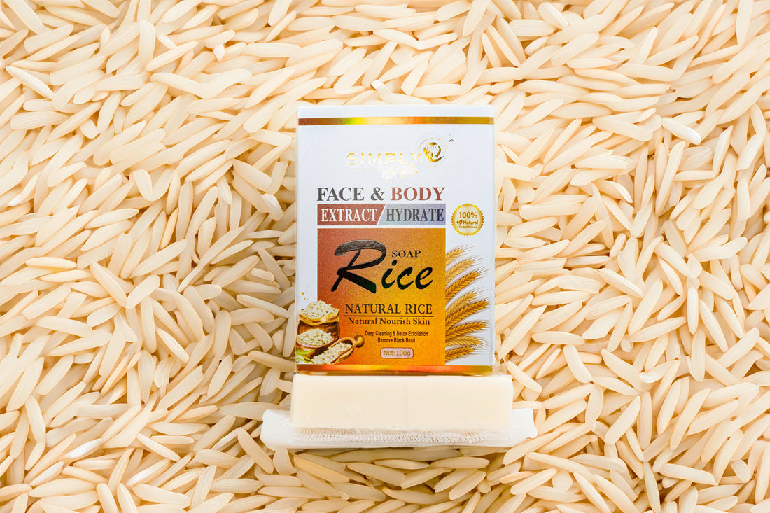 Jabón de arroz hidratante con extracto facial y corporal