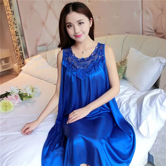 Bata Seda Azul Añil